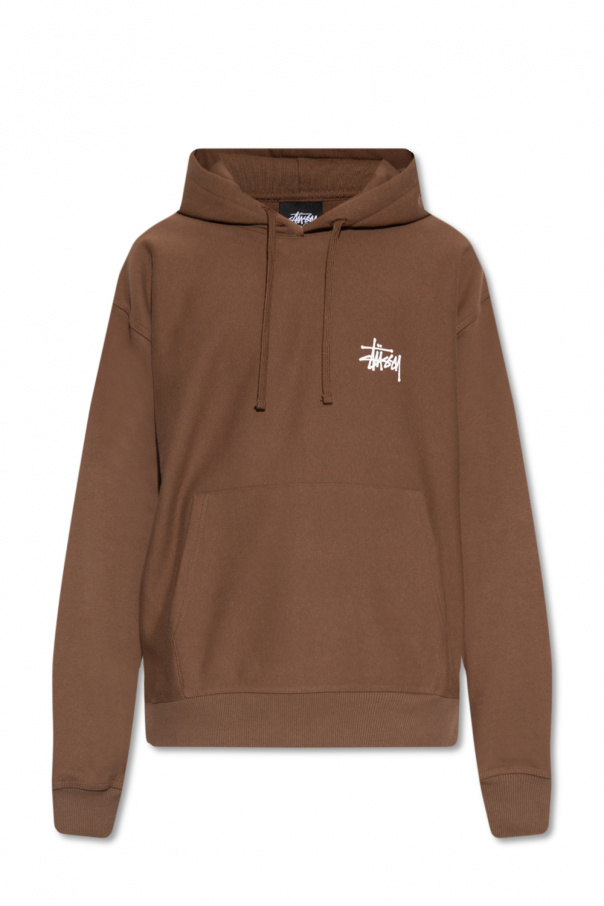 printed hoodie Stussy - Brown Logo - The Best Running Shirts for ...